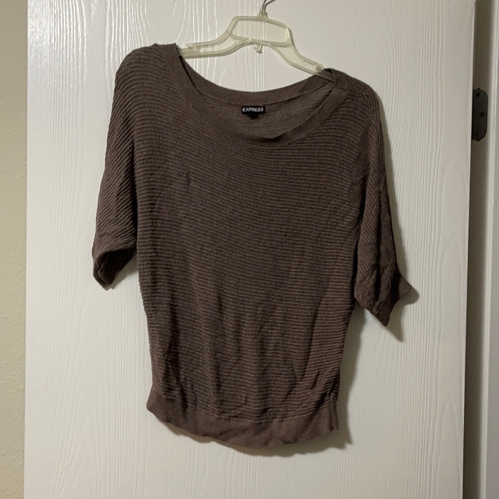 Off the shoulder sheer top